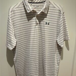 Under Armour Gray Polo Shirt Performance Comfort Style